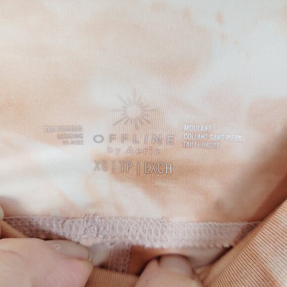 New Aerie Offline The Hugger pink tie dye high rise legging size XS - Picture 3 of 8
